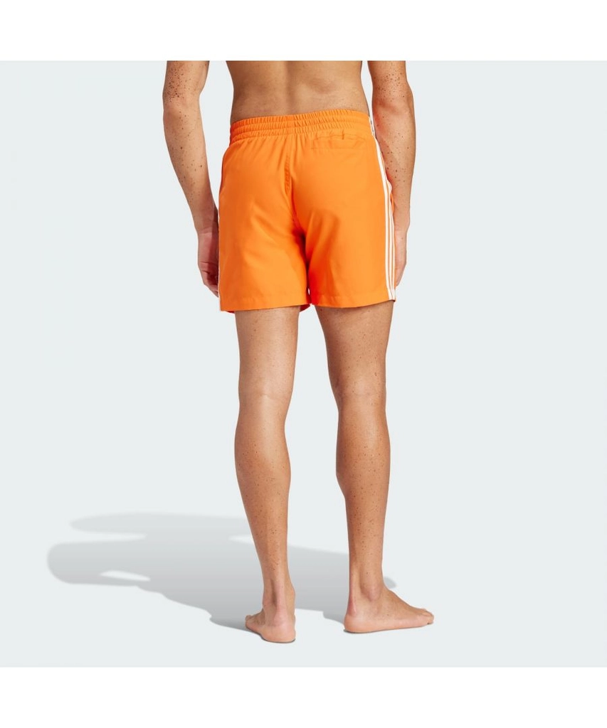 Adidas Originals Mens Adicolor 3-Stripes Swim Shorts - Orange Recycled Material - Size Small